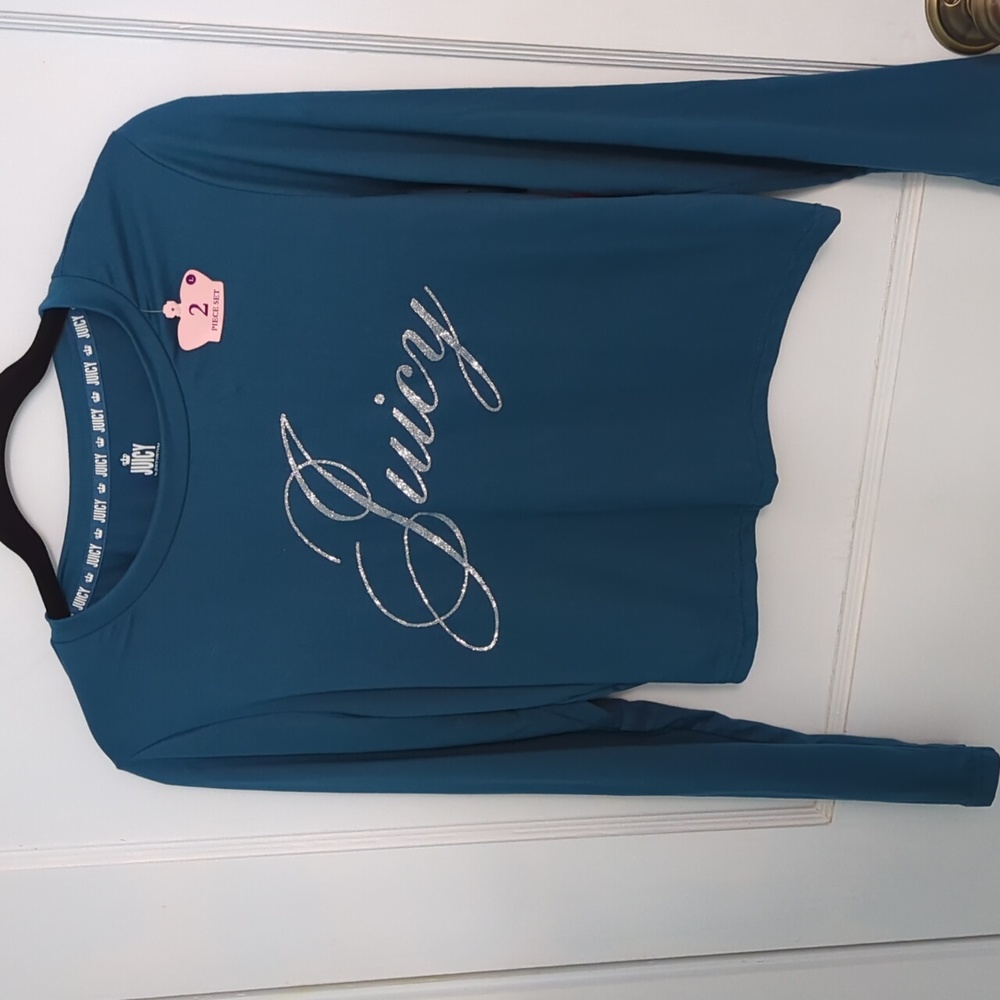 Juicy Couture Moroccan Blue 2-Piece Sleepwear Set Sz L NWT